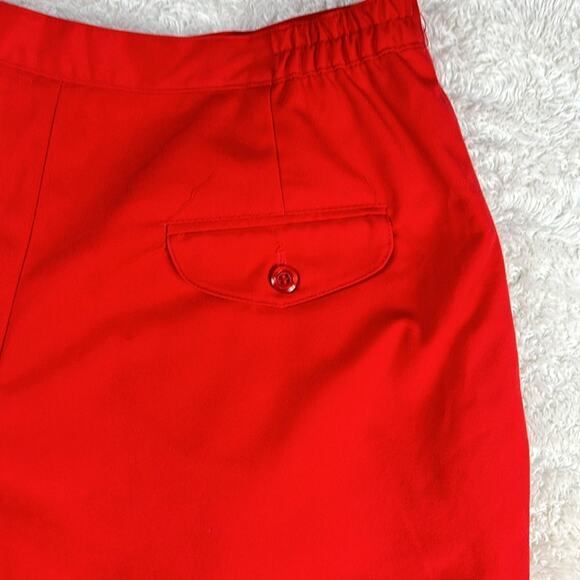 Vintage 80s Barclay Square high waisted red culottes, size small - med - Picture 3 of 11